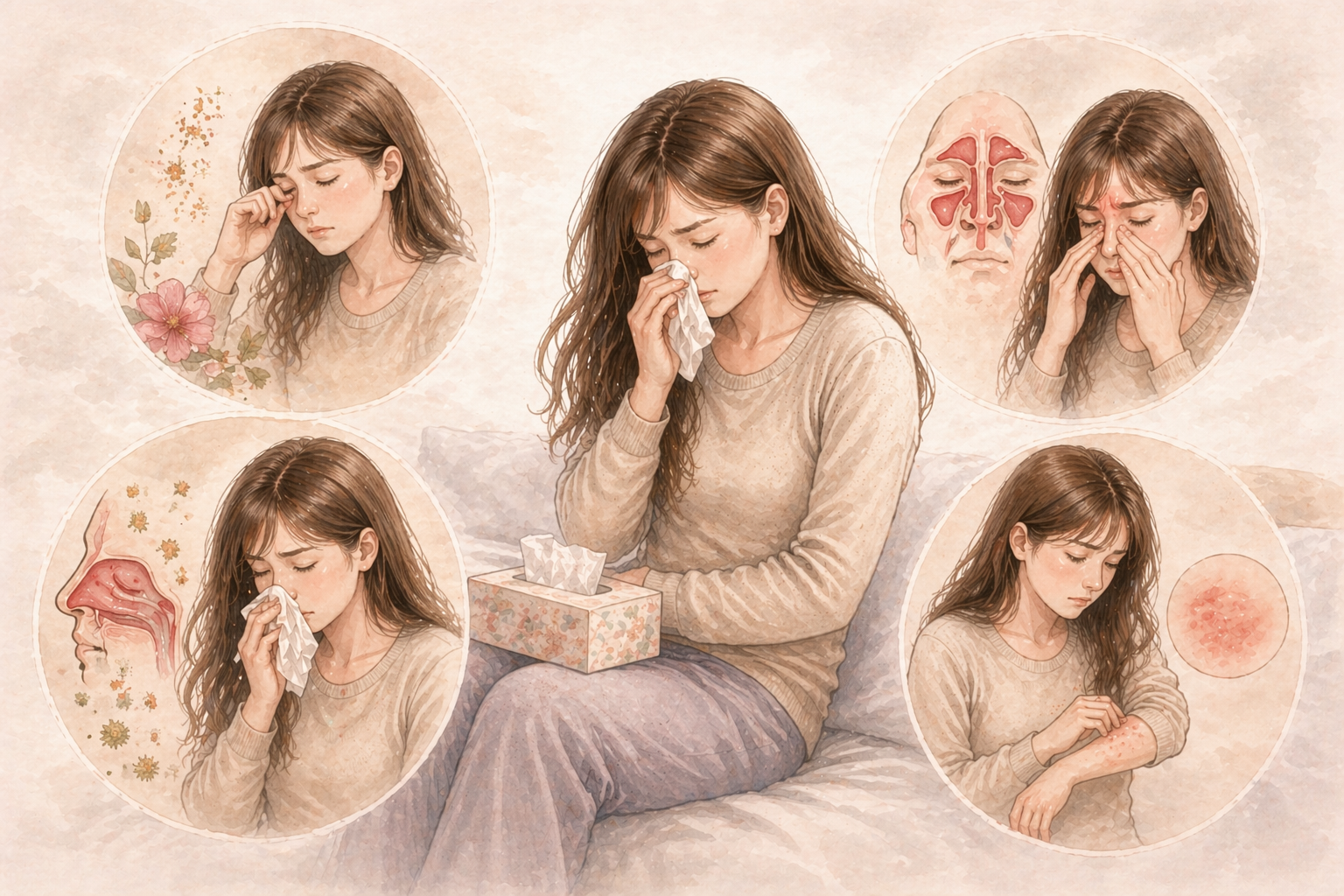 rhinitis, allergies, sinusitis, eczema